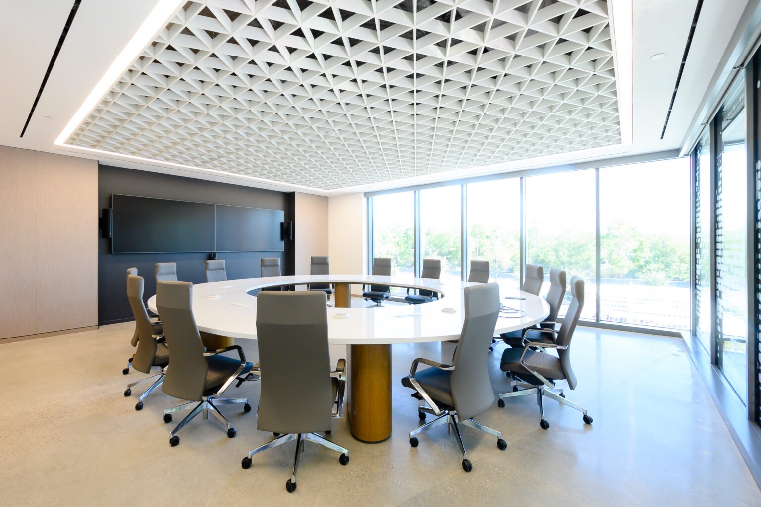 The ceiling installations at Nurix Therapeutics is Marek’s best job ever. Preserving the artistry evident in the architect’s design proved enormously gratifying.