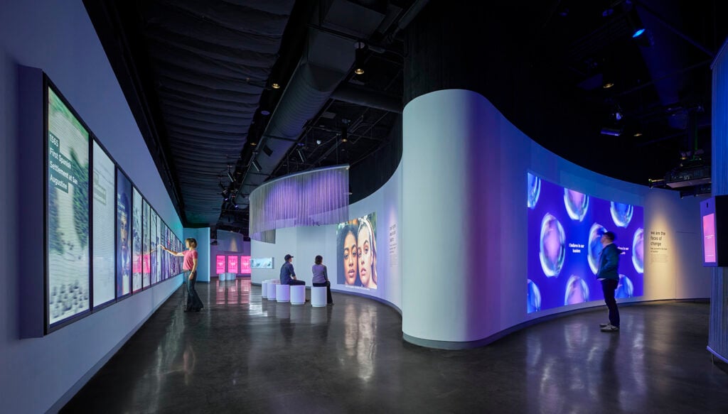 Interior of Museum of Tolerance Los Angeles Social Lab, Los Angeles, CA