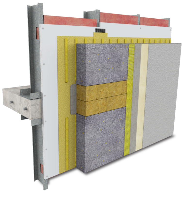 Image of StoTherm ci GPS with Sto Fireblocking floorline detail (use with release)